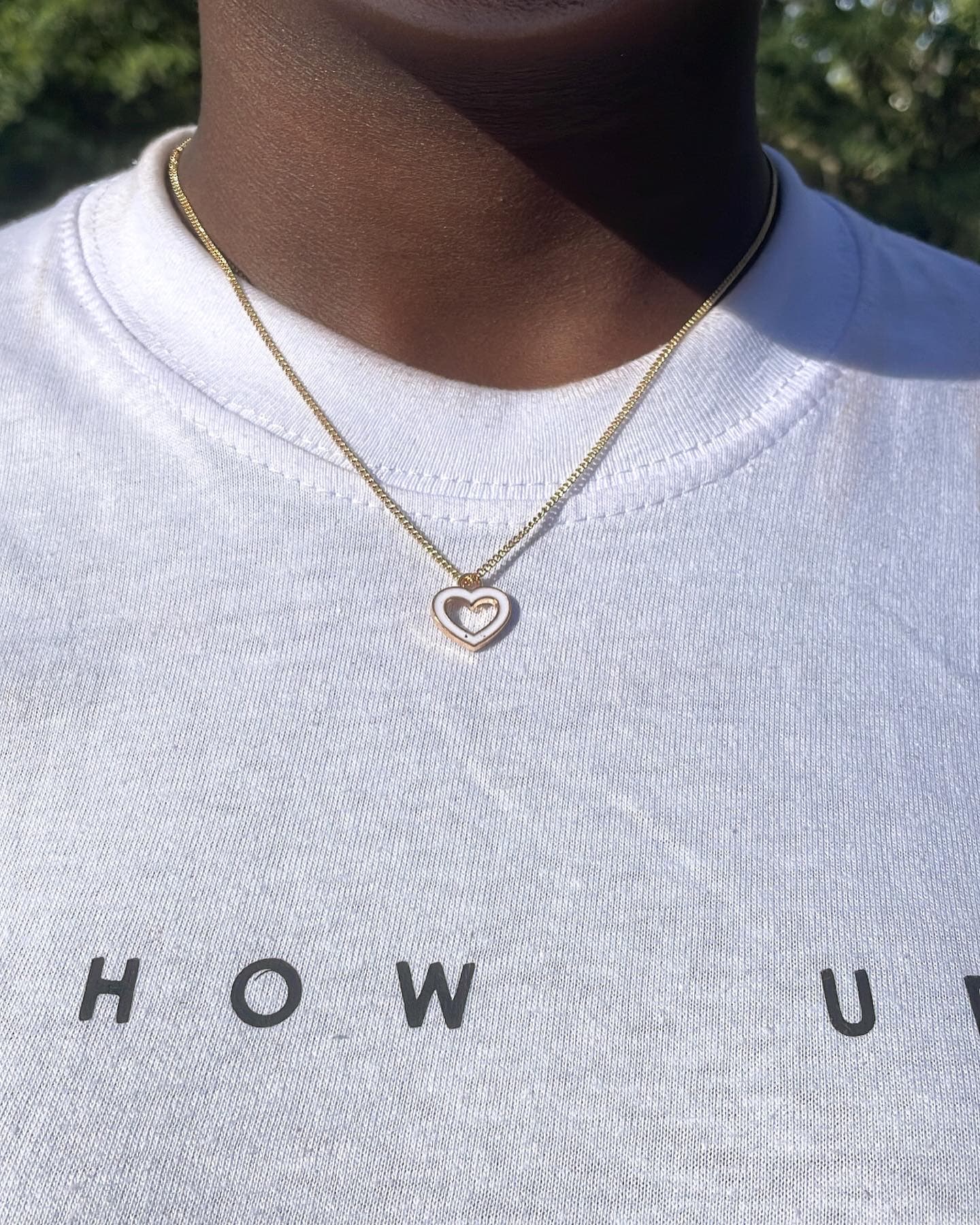 White Pendo Pendant Chain